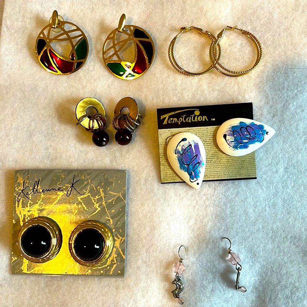 Lot of 6 pairs of earrings